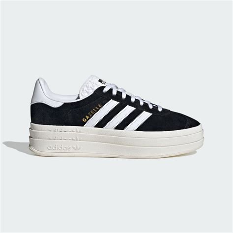 adidas gazelle bold schwarz weiß|adidas gazelles for men black.